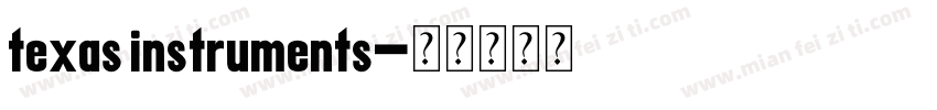 texas instruments字体转换